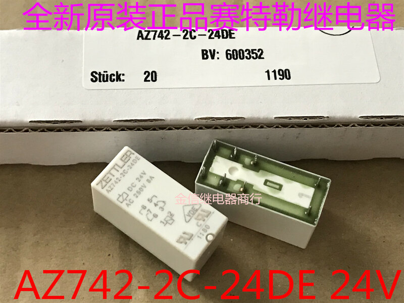 무료 배송 AZ742-2C-24DE, 24V, 10PCs
