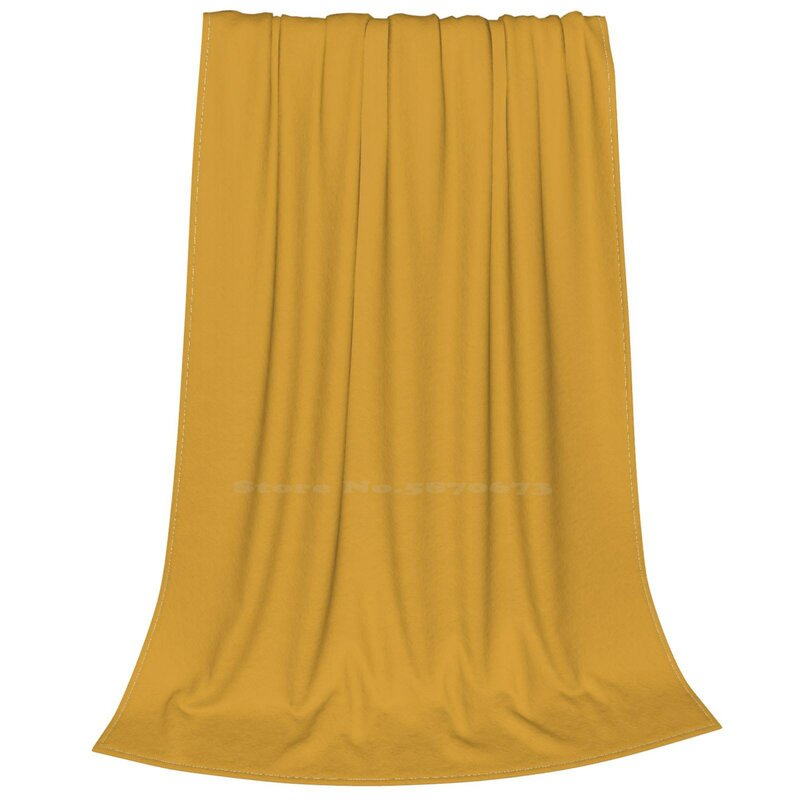 โมจิโต้ผ้าห่มโยนนิ่มแฟชั่นสีเหลืองทอง