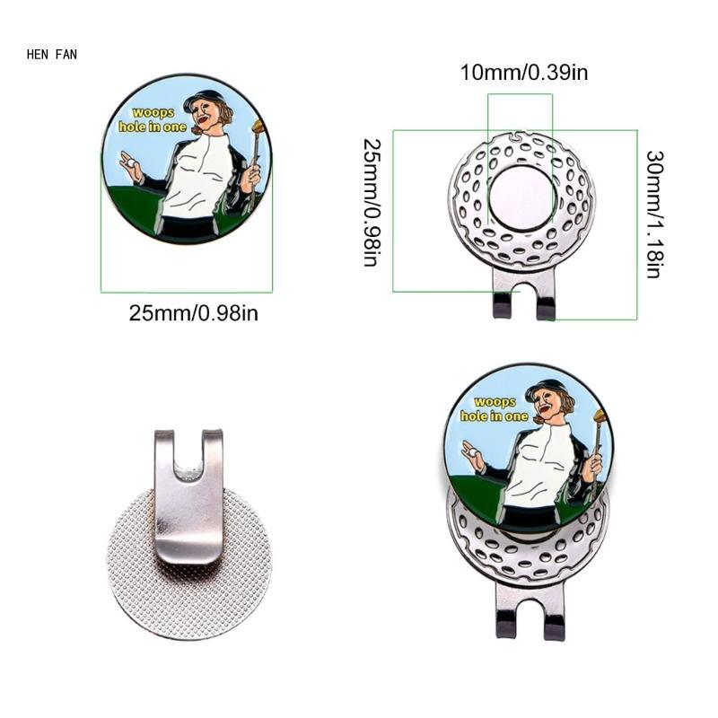 Indicatore per pallina da golf con clip magnetica per cappello Divertenti fantastici regali per golf Accessori per golf