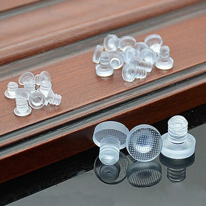 Rubber Anti collision Door Bumper Transparent Hole Plugs Rubber Stem Bumpers Fasteners Foot Pad
