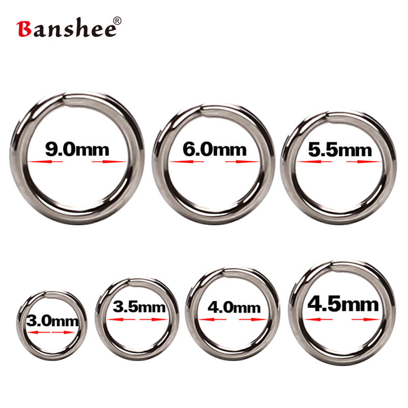50/60/100Pcs Fishing Rings Stainless Steel Split Rings High Quality Strengthen Solid Ring Lure Connecting Fishing Accessories