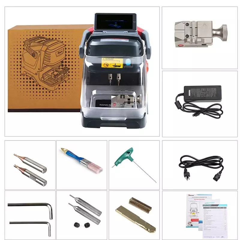 自動キー切断機,ユニバーサル複製,車の家庭用キーツール,高解像度デジタルディスプレイ画面,xp005l