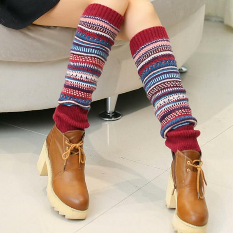 Cold Resistant Washable Retro Women Winter Warm Leg Warmers for Shopping