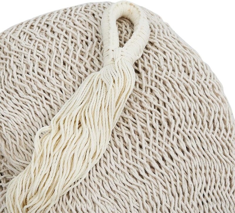 Hamak rodzinny Sunnydaze Mayan Ręcznie tkany gruby sznurek XXL, wytrzymały hamak wahadłowy o pojemności 625 funtów