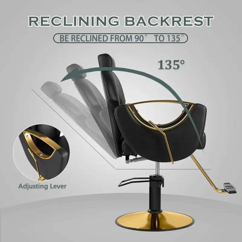 Кресло для парикмахерской с тяжелым гидравлическим покрытием, многофункциональное кресло для шампуня, оборудование для салона красоты
