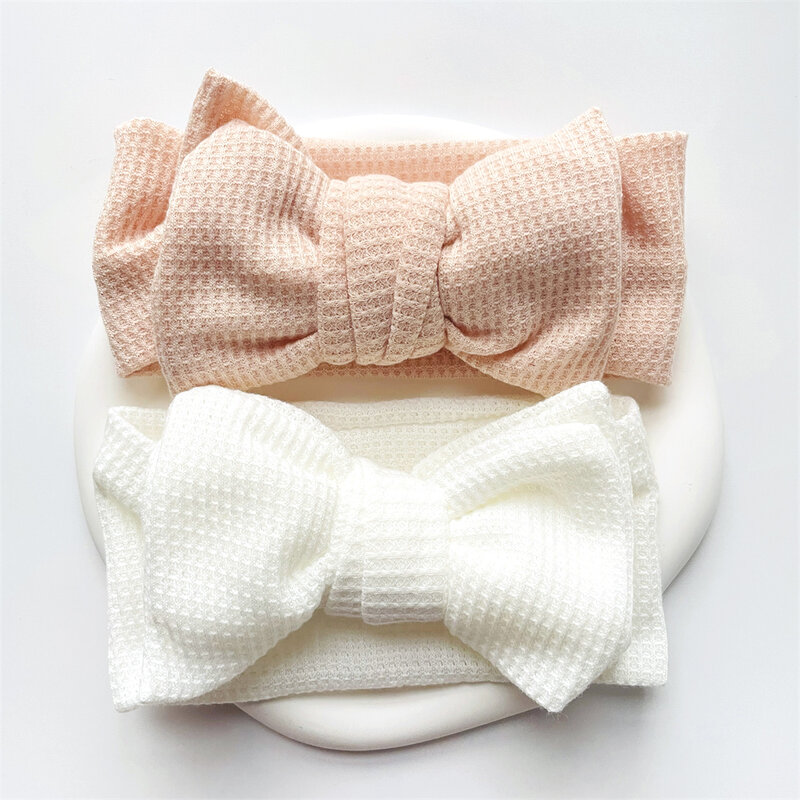 Baby Mädchen Bogen Stirnband für Kinder Neugeborenen Baby Turbane für Babys Solide Große Bowknot Stirnbänder Infant Baby Haar Zubehör