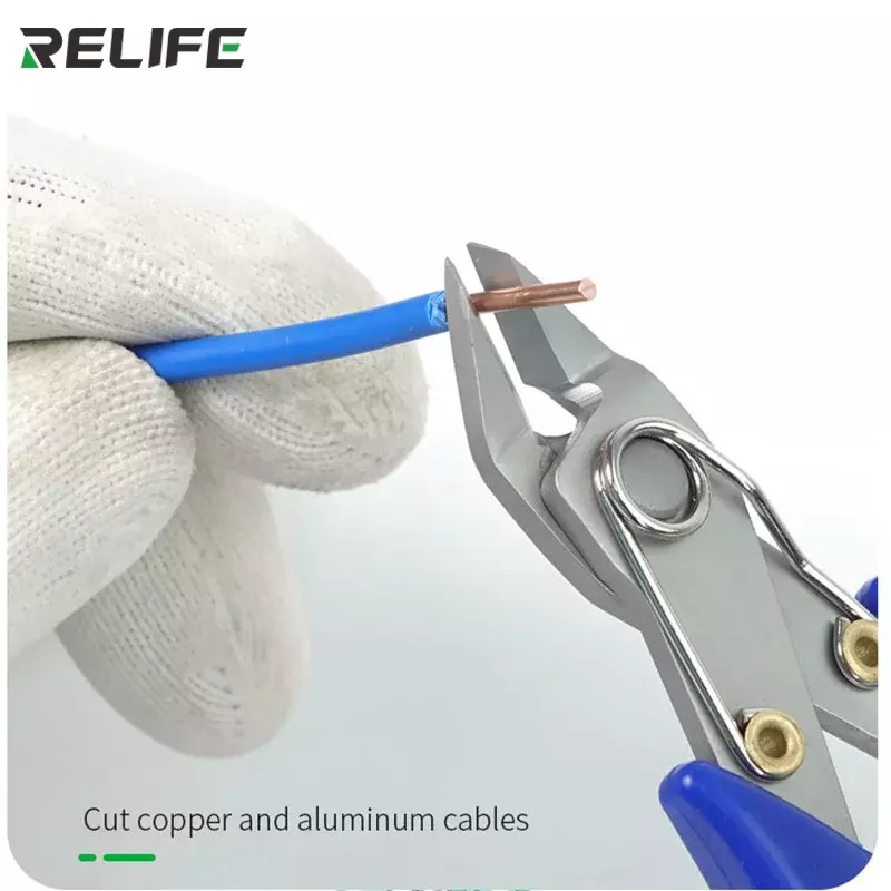 RELIFE-Alicates diagonales de RL-0001, cortador de Cable electrónico de alta dureza y precisión, reparación de teléfonos, rápido, nuevo
