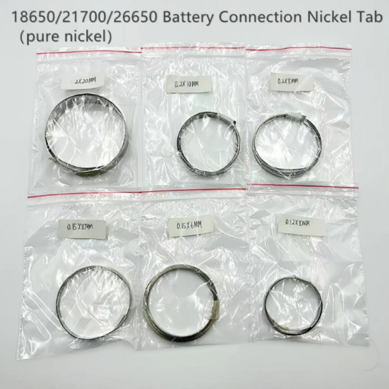 リチウム電池用の純粋なニッケル箔,低抵抗,円形,リチウム電池用接続