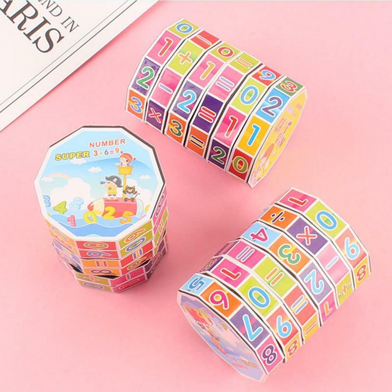 educational toys for children board game montessori educational toys Math Cube Crianças Kid Early Learning Ensino Desenvolvimento Baby Toy Magia Inteligência Aritmética Matemática Puzzle Toy Study Assist