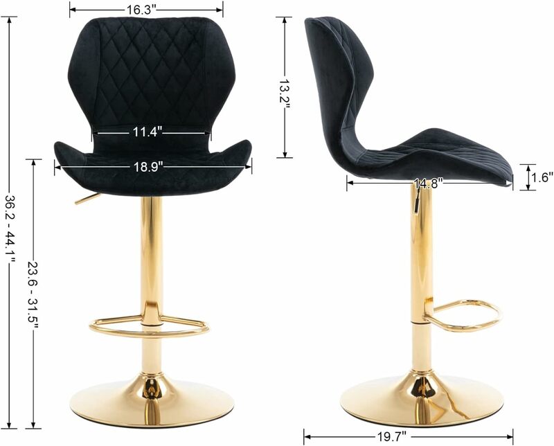 Бархатные барные подставки для барной стойки, барные стулья с подставкой, барные стулья с золотой основой, регулируемые барные стулья для бара