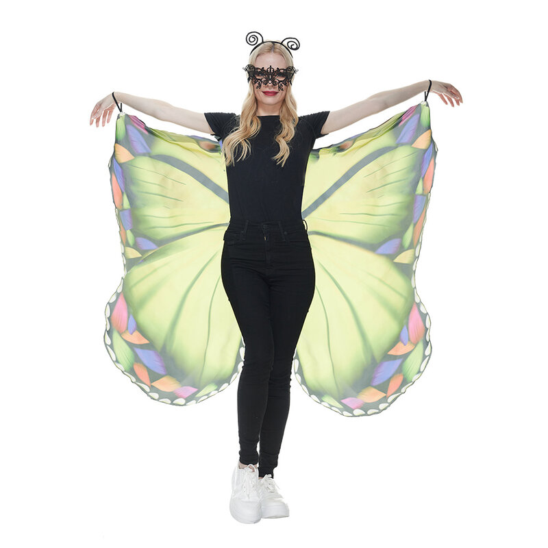 Capa de mariposa, conjunto de chal de animales, juego de rol de Halloween, capa de actuación para fiesta de Bar