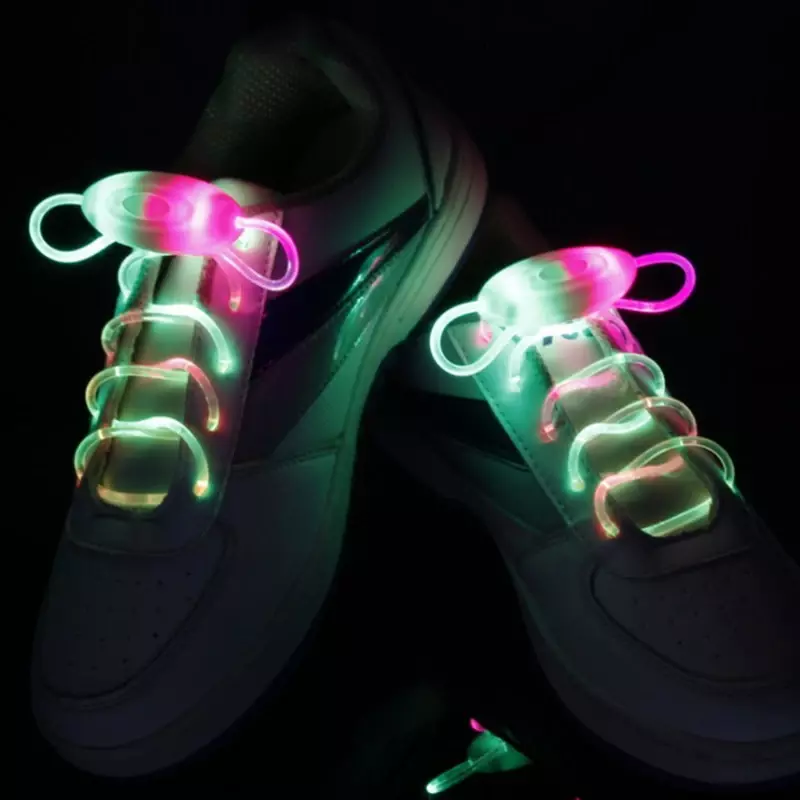 LED 스포츠 신발 끈 플래시 라이트 업 글로우 스틱 스트랩 신발 끈 파티 클럽 새로운 도착 프로모션