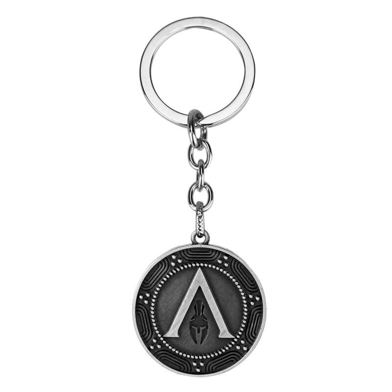Game Valhalla Odyssey Keychain Altair Ezio Connor Desmond Miles Abstergo Alloy Pendant Keyring Charm Key Chain Fans Gifts