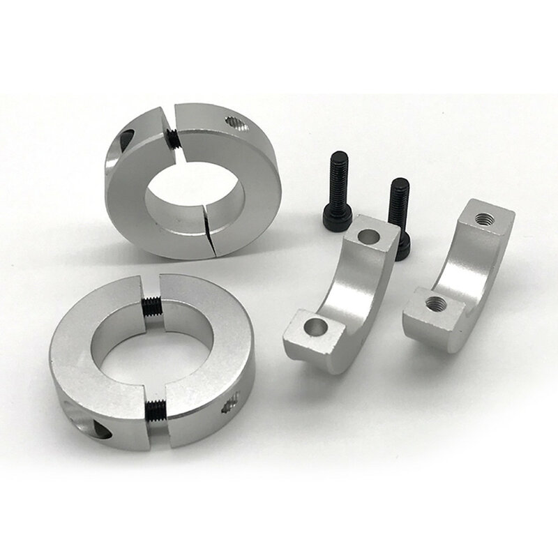 13mm/15mm/16mm/20mm/25mm/30mm Fixed Rings Aluminum Alloy Clamps Collar Clamp Type Double Splits Shaft Collar Brand New 1pc