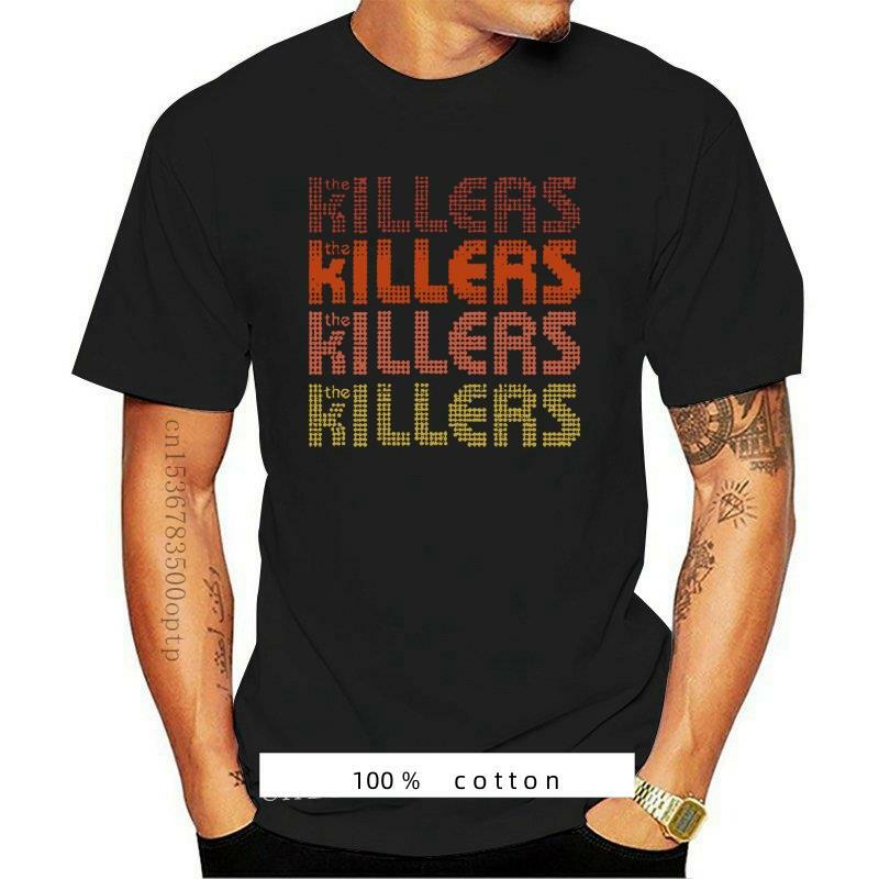 Новинка 2023, Мужская черная футболка с логотипом американской рок-группы Killers