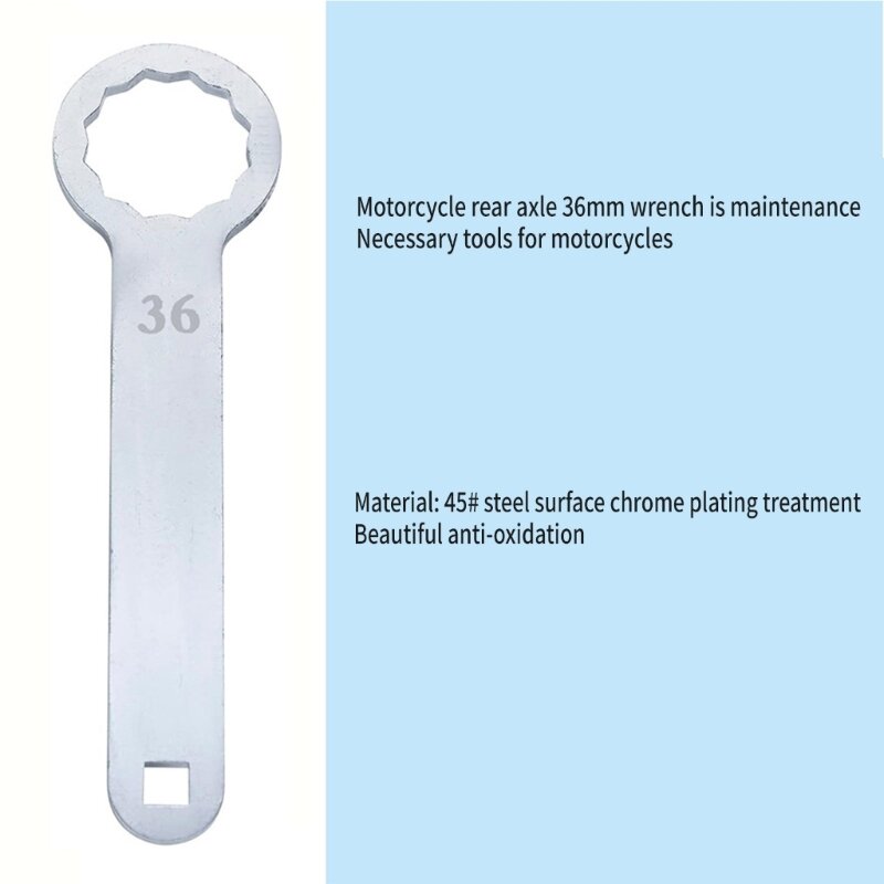 Industrial Grade Rear Axles 36mm Wrench Tool Rear Wheel Axles Torque Wrench Hand Tool for HD47925 OTC4882 Simple Operate