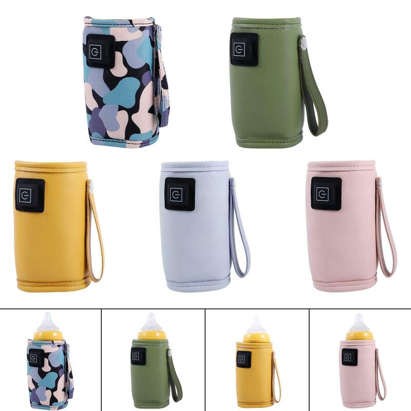 Baby Bottle Warmer USB Charging Foldable Breast Milk Warmers Thermostat Heater