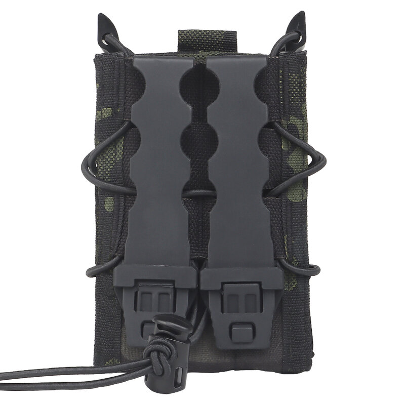 Tactical 5.56 MOLLE Single Magazine Pouch Nylon M4 M16 MAG Storage Holder  Malice Clip For Combat Belt Hunting Paintball Vest