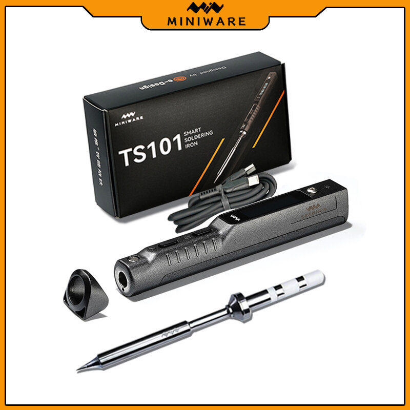 الأصلي TS101 لحام الحديد الكهربائية 65 واط LCD درجة الحرارة قابل للتعديل البرمجة جديد TS100 لحام الحديد ترقية