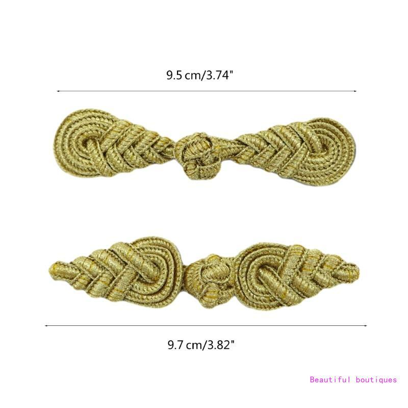 1 paire d'attaches couture, boutons fermeture Cheongsam, accessoires pour vêtements Costume, livraison directe