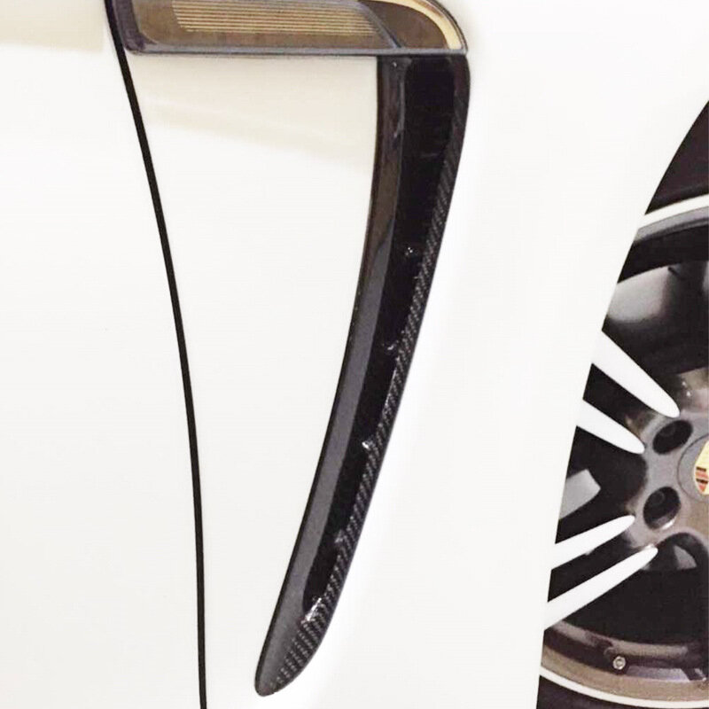 Entrada de ar lateral de fibra de carbono para Porsche Panamera 970, saída de ar externo, acessórios do carro, 10-12