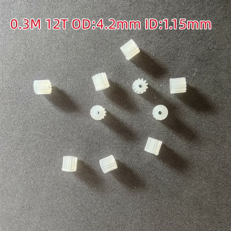 10pcs/bag Plastic Small Motor Gears 6T 7T 8T 9T 10T 11T 12T 13T 0.3M 0.4M R/C Helicopter Quadcopter Drone Model Toys Spare Parts