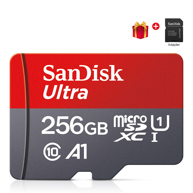 Minicard อัลตร้าไมโครเอสดีการ์ด UHS-I 32GB 64GB เมกะไบต์/วินาที98 "การ์ดไมโคร SD 128GB 256GB A1ไมโคร SD + อะแดปเตอร์ SD เครื่องอ่านการ์ด