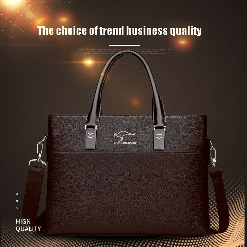 Black Work Hand Business Office Male Messenger Bag Men Briefcase For Document Laptop Computer Handbag A4 Partfel Portfolio 2022