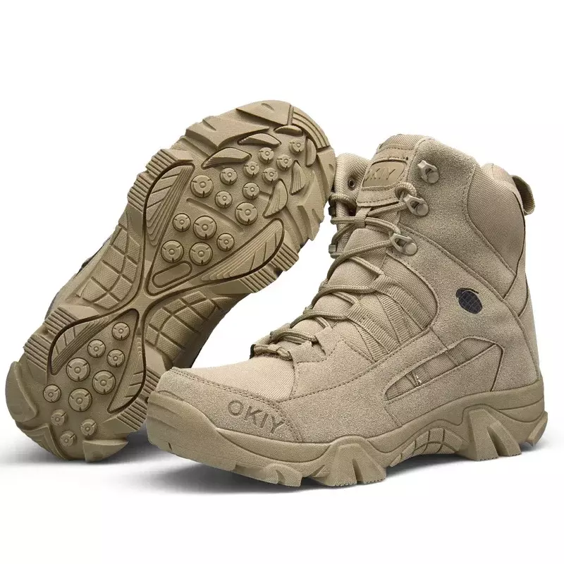 Мужские ботинки в стиле милитари, ботильоны из бычьей замши для работы и активного отдыха, защитная обувь, мужская спортивная обувь