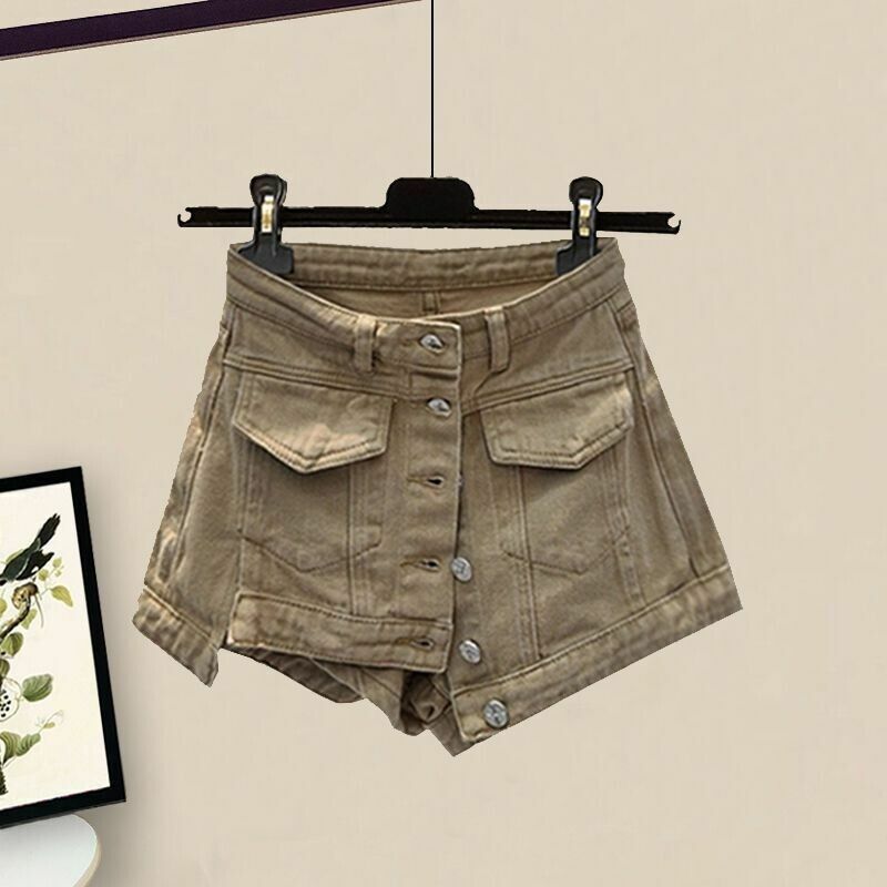 Комплект из трех предметов Женский, Универсальный топ с вырезами, облегающие шорты с завышенной талией, комплект из трех предметов, весна-лето