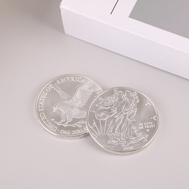 Winged Eagle Eagle Ocean Silver Coin Commemorative Coin Statue Of Liberty Coin Souvenir