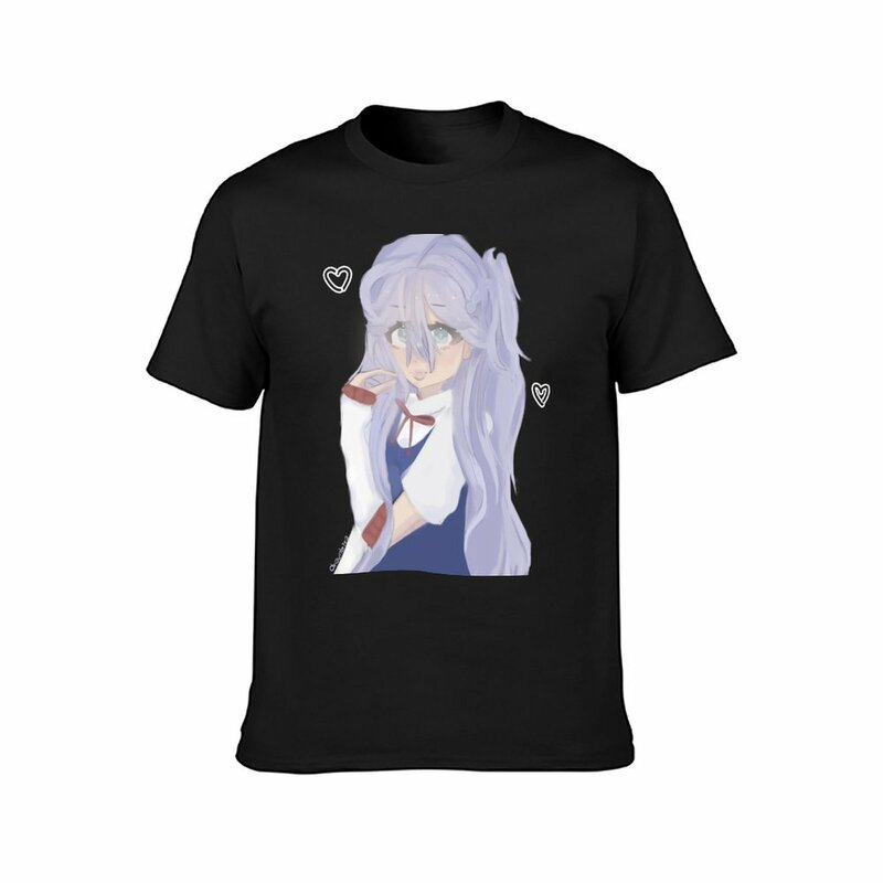 Anime Kawaii Girl funny gift for girls Manga T-Shirt quick-drying Aesthetic clothing plain black t shirts men