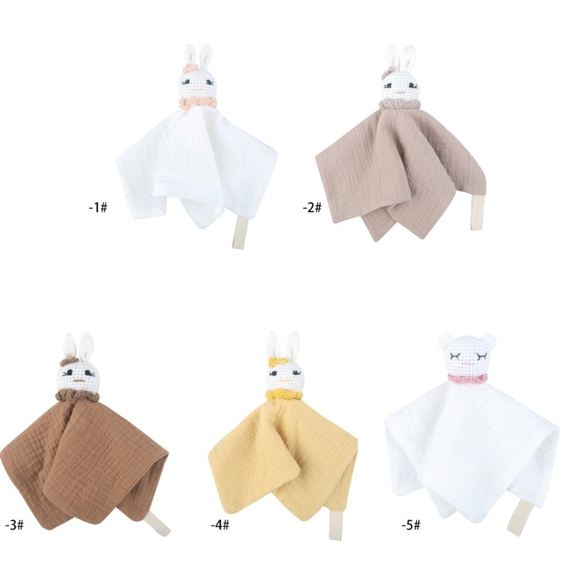 Bavaglino succhietto per neonati Bavaglino per placare l'umore Coperta sicurezza per animali lavorata a maglia Asciugamano