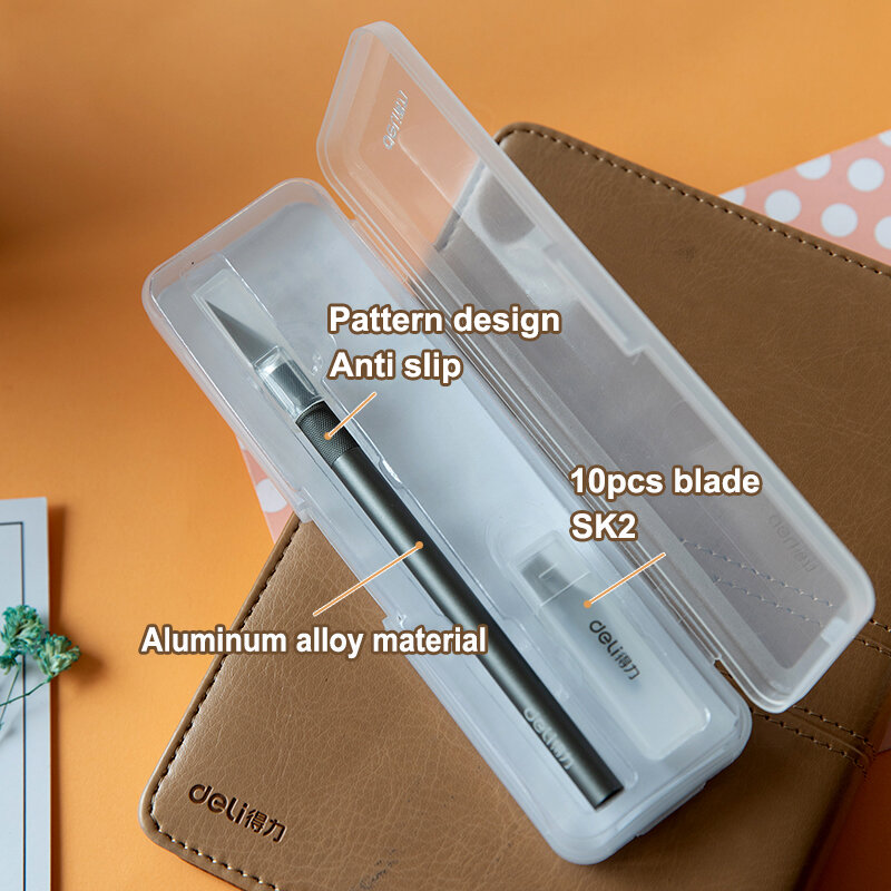 Deli скальпель лезвия металла точность нож резак гравировальные ремесленные ножи для деревянной бумаги Мобильный ремонт телефона PCB инструмент ножи