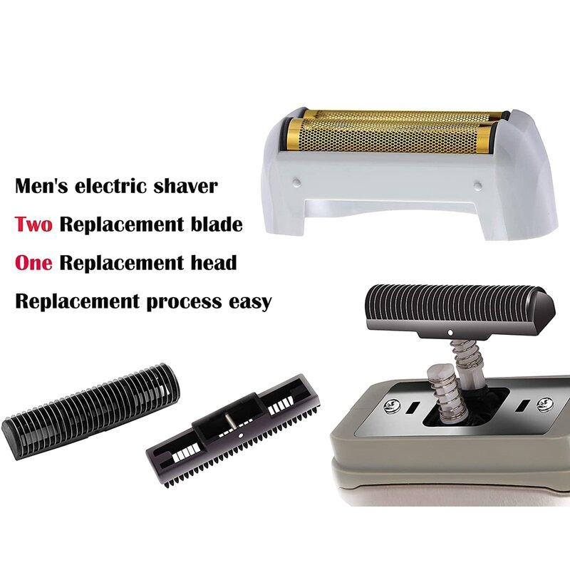 Shaver Replacement Foil and Cutters for 17150 17200 Washable 3D Intelligent Floating Shaving Blade Gold