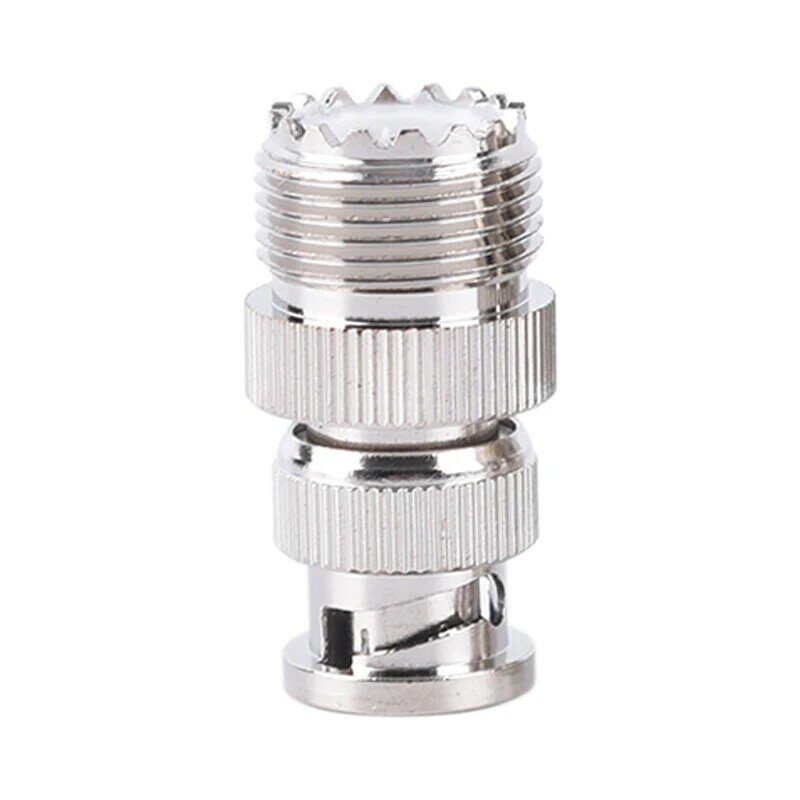 BNC Male Plug To SO239 UHF PL-259 Jack RF Female Coaxial Adapter Cable Connector