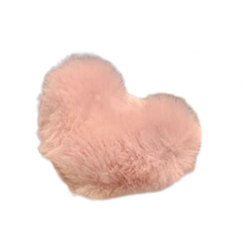 Love Heart Shape Children Hair Pin Winter Sweet Plush Faux Mink Fur Elegant Anti-slip Hair Accessories Side Hair Clip Headwear