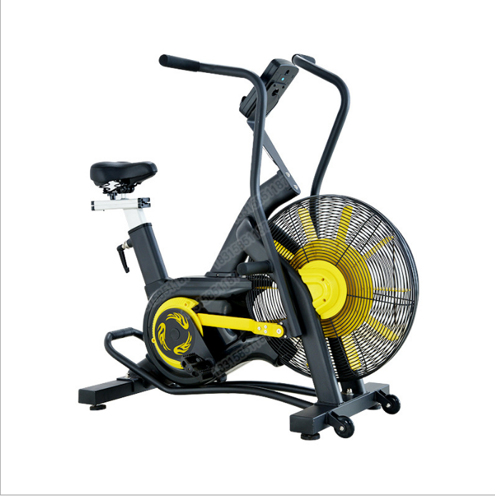 Resistência ao vento Air Bike para Gym, Bicicleta de treino personalizada, Exercício Fan Bike, Novo