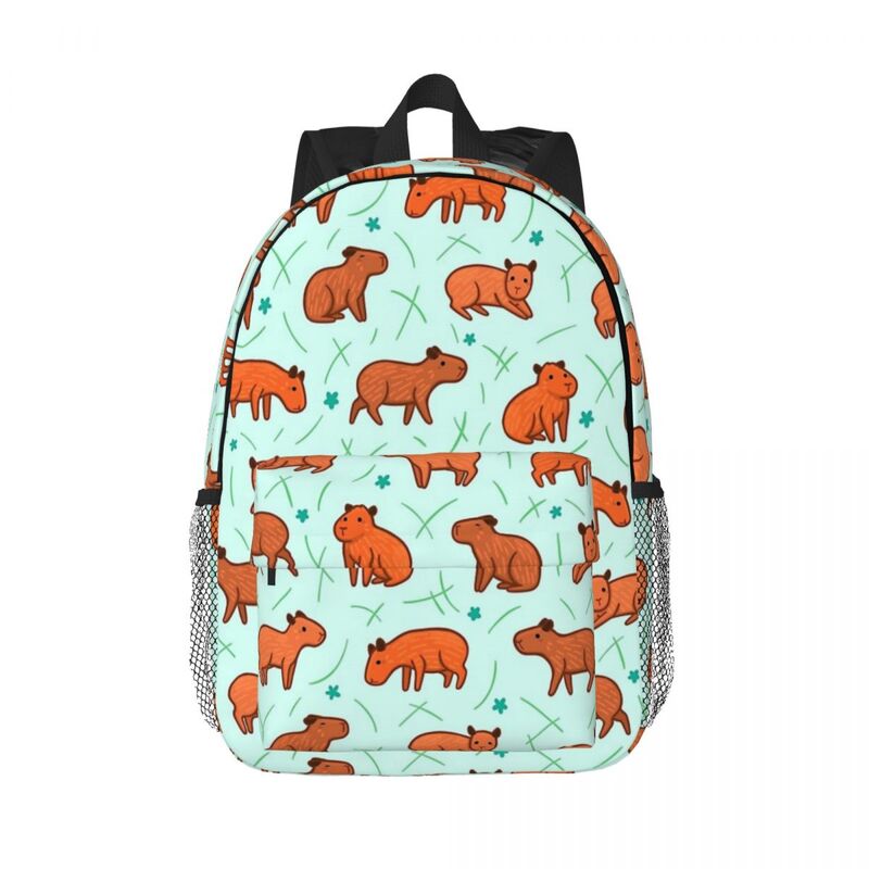Capybara Pattern Backpacks Teenager Bookbag Fashion Students School Bags Travel Rucksack Shoulder Bag Large Capacity