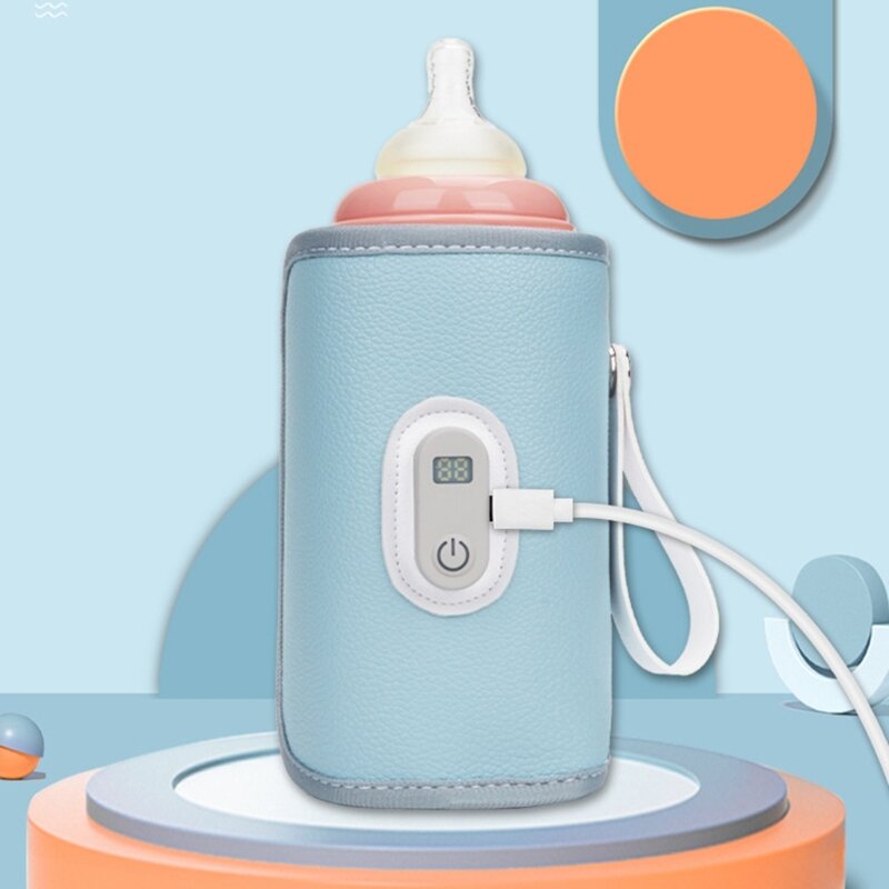 Milchflaschen-Isolierhülse, tragbares USB-Milchflaschen-Heizgerät, intelligente Temperaturregelung, Flaschenwärmer