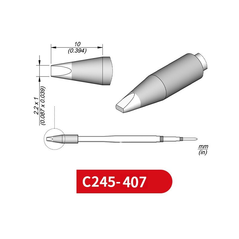 C245-407 groty lutownicze dla JBC sukon AIFEN T245 uchwyt/uchwyt kontrolkowy temperatury