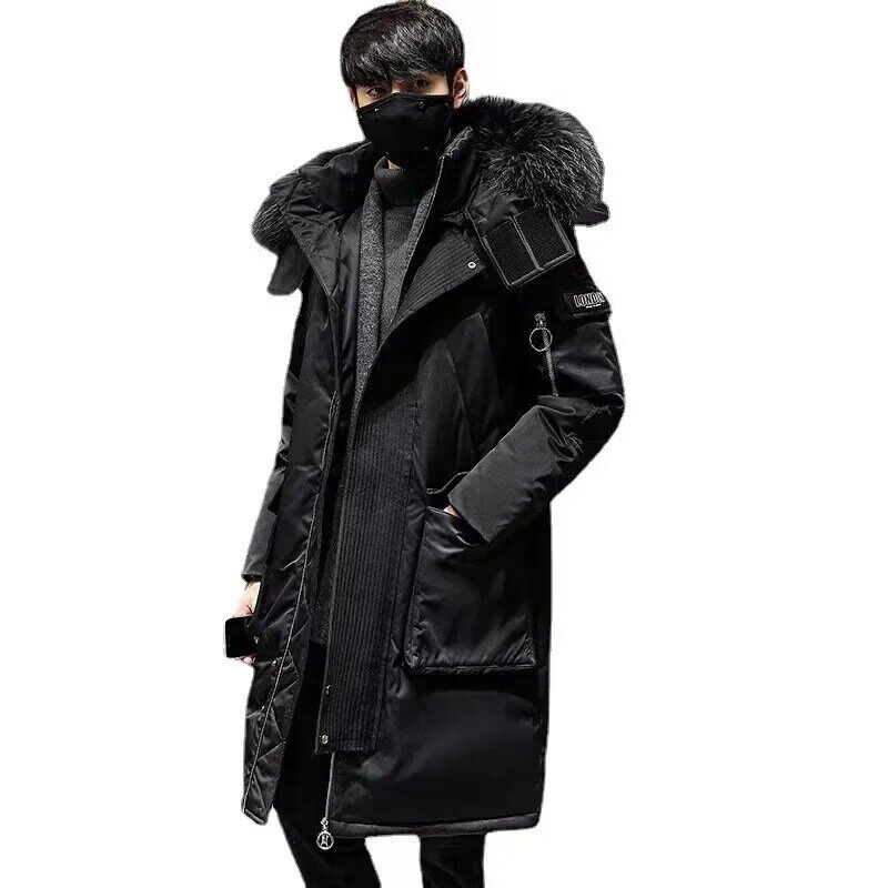 男性と女性のためのパーカー,襟付きジャケット,ミドル丈,厚くて暖かい,冬服,2023