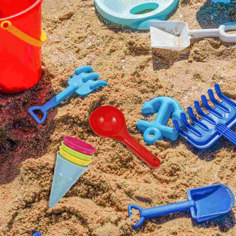 Игрушки для песка, мороженого, Пляжная игрушка, детская игра, ложка, конус, набор пресс-форм, пластиковые конусы, формы, ролевая Песочная коробка, игровой набор, летняя чаша, замок