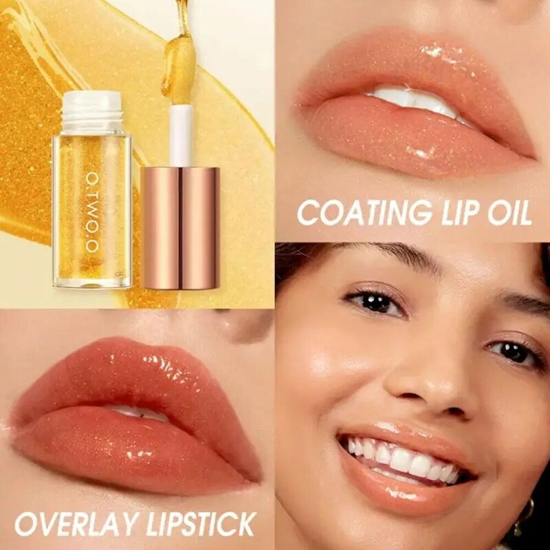 Hydrating Lip Oil Gloss Lip Plumper Makeup Moisturizing Tint Care Glitter Cosmetics Glossy Primer Balm Sexy NonSticky Water K6B3