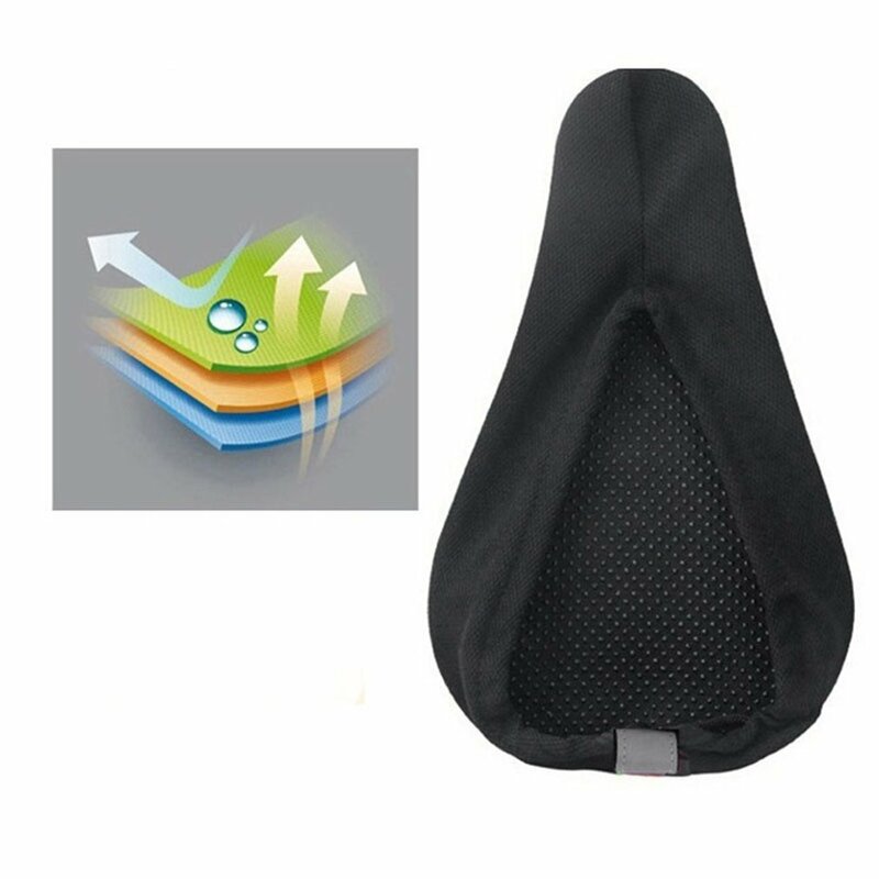 2024 Hot Sale Bike Saddle Seat Cover Padded Soft 3D Cycling MTB Cushion Sponge Foam Mat Cushion Bicycle Accessory Fast Delivery