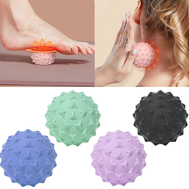 Durable TPE Massage Ball Local Body Muscle Relaxation Fascia Relief Plantar Fasciitis Exercise Fitness Relieve Pain 4.5cm Balls