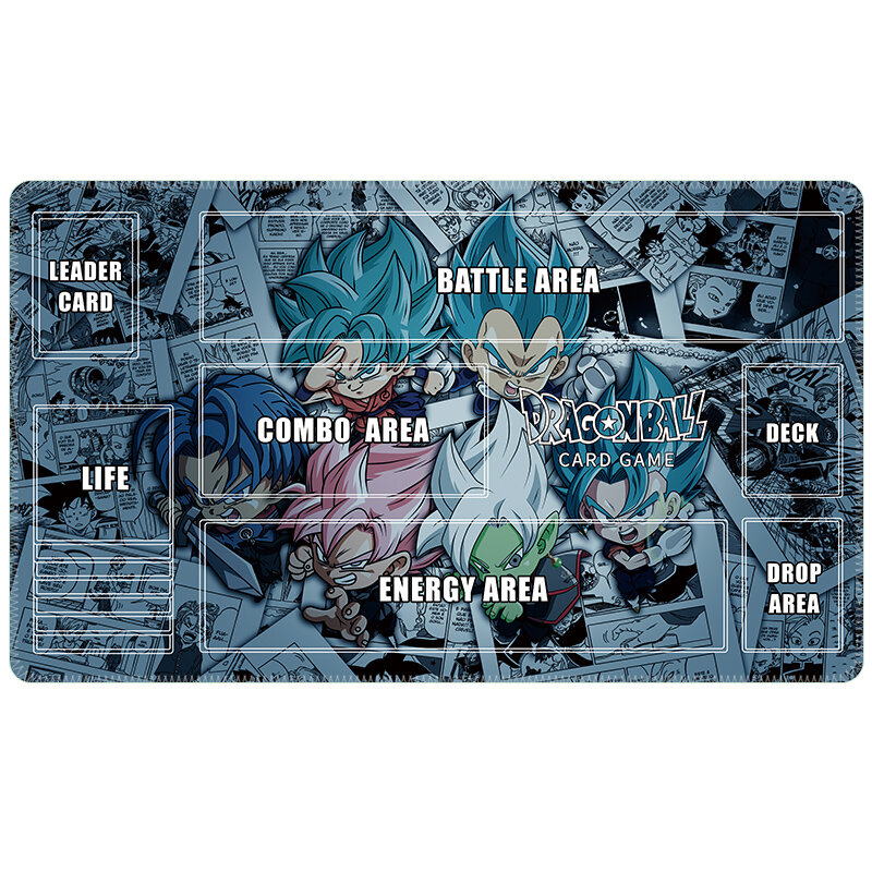 600*350*2mm Anime Dragon Ball TCG gioco DBCG Card Playmat Super Saiyan Son Goku Zamasu Vegeta hobby Collection giocattoli regalo