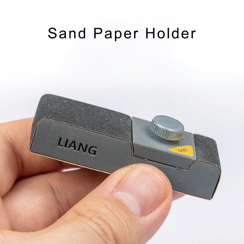 Liang-pulidor de lijado, soporte de papel de lija, abrasivo de sujeción, escala artesanal para coche, herramienta de construcción militar, 0226