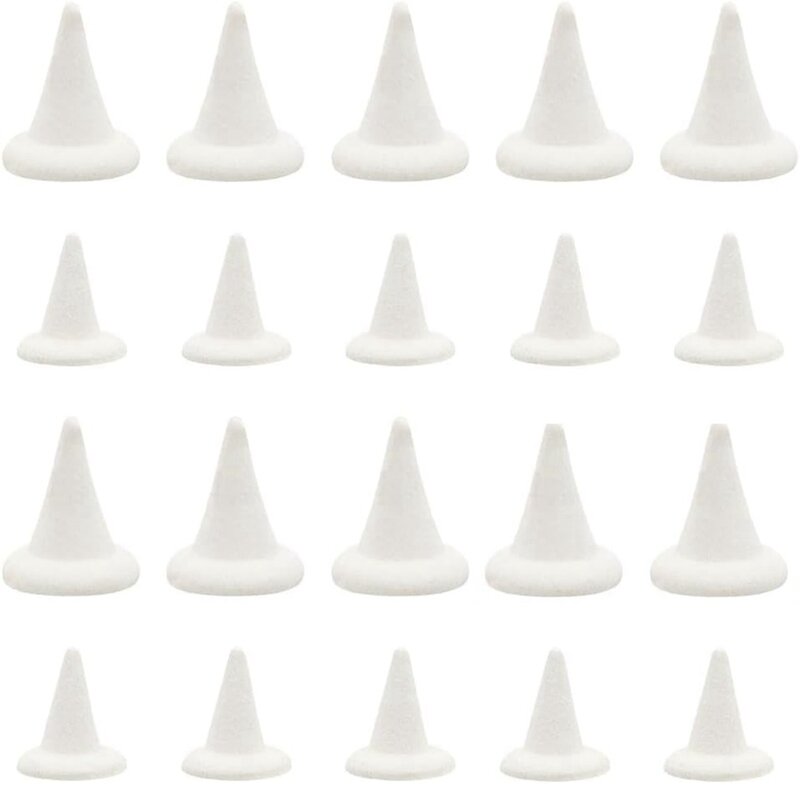 20 pezzi di ceramica alta forno unghie mobili ceramica refrattaria supporto unghie allumina bianca strumenti di ceramica resistenti riutilizzabili