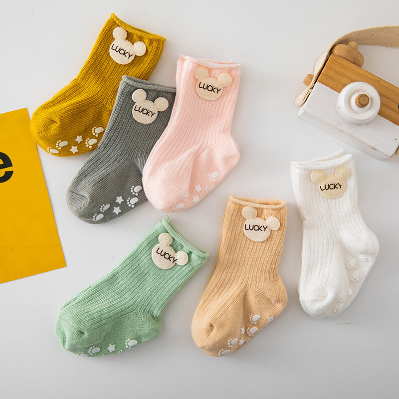 Baby Socks Newborn Cartoon Socks Toddler Wear Cotton Floor Socks Cute Baby Spring and Autumn Cotton Socks